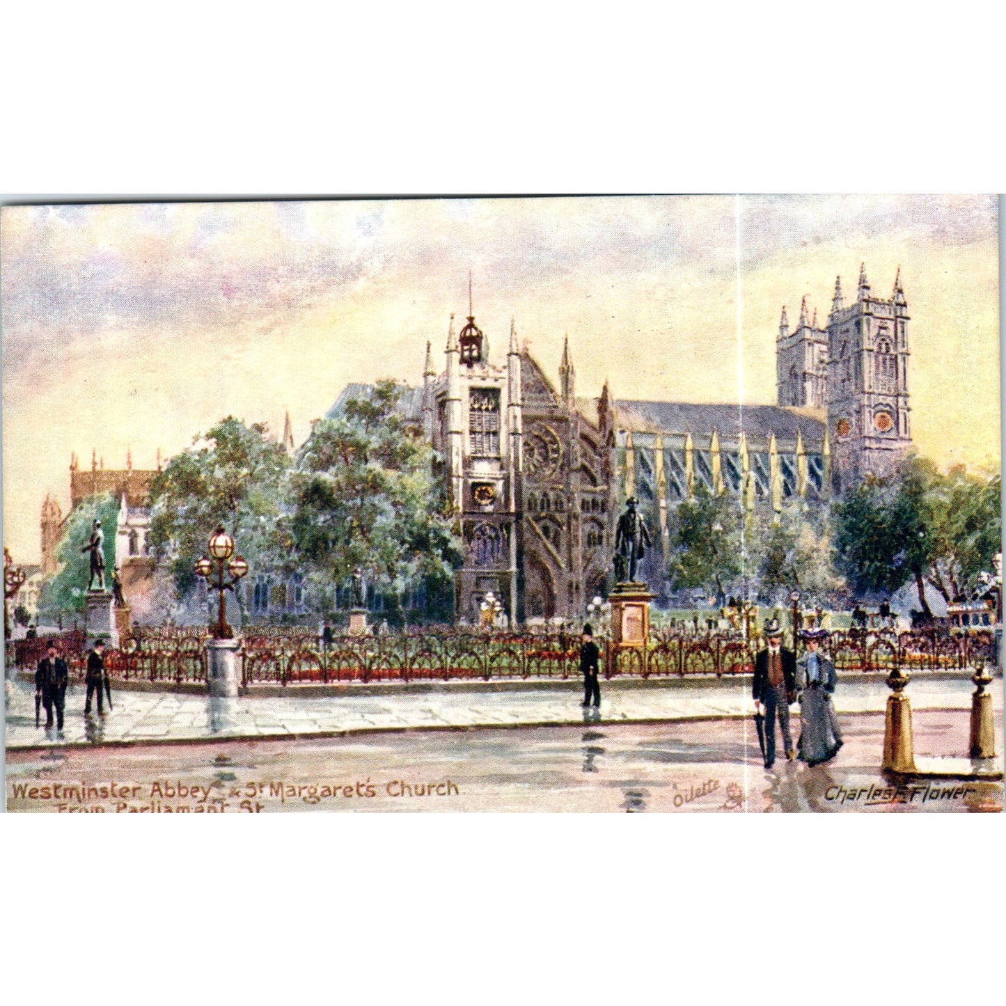 Westminster Abbey St. Margarets 1911 Raphael Tuck Oilette Postcard P3-2