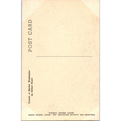 Portrait of Martha Washington by Gilbert Stewart Original Postcard TK1-P1