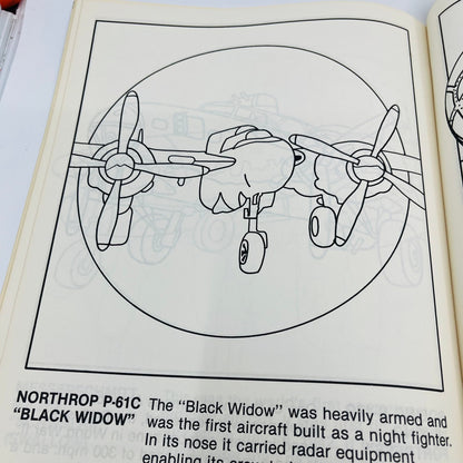 1980 United States Air Force Museum Coloring Book UNUSED V37-3
