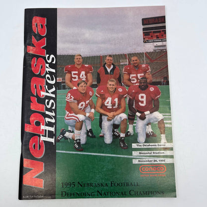 1995 Nebraska Cornhuskers vs. Oklahoma College Football Program TH6