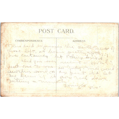 1915 WWI Flags Of Allies Belgium Montenegro Great Britain - Postcard TJ7-RP1