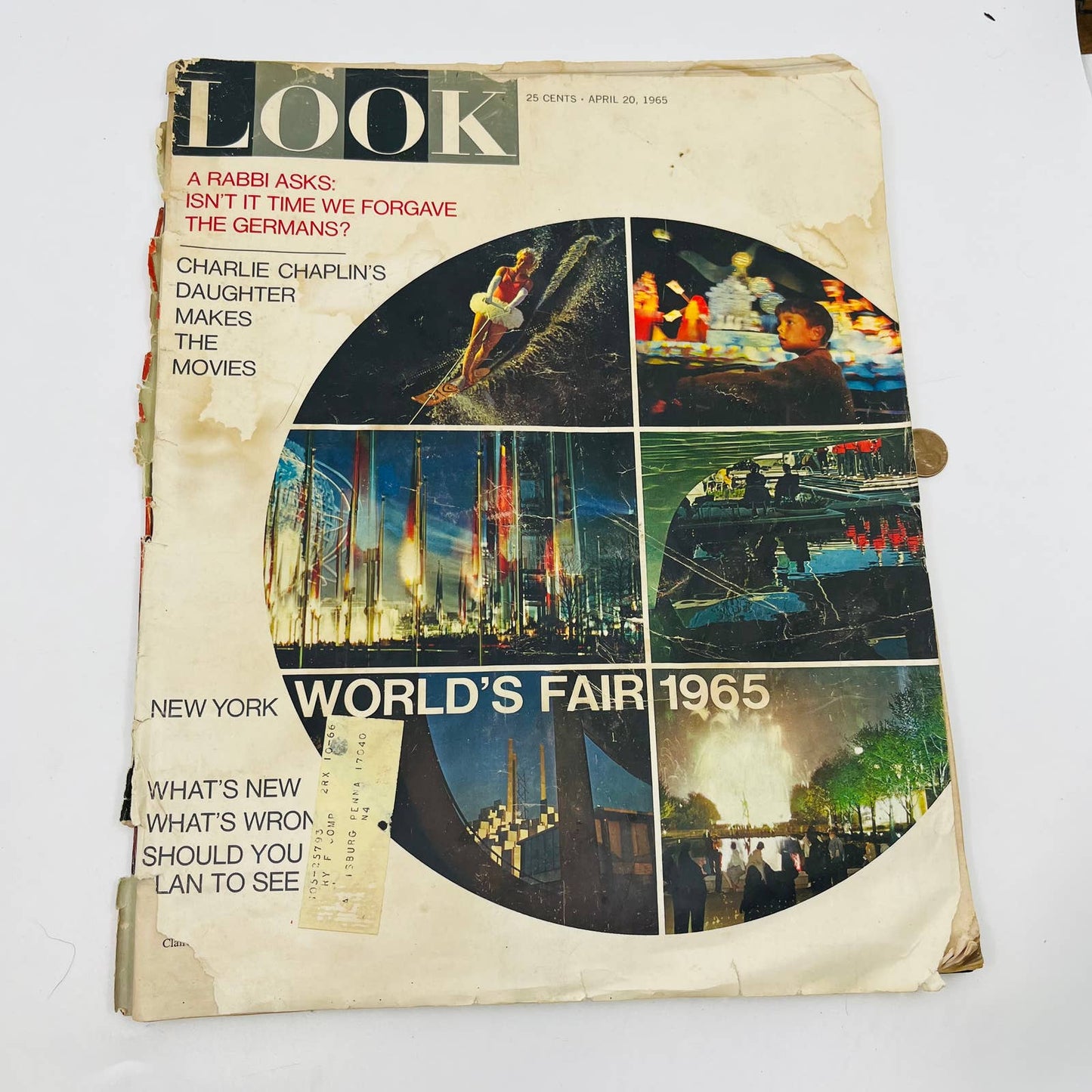 Look Magazine / April 20 1965  World's Fair 1965 Charlie Chaplin's Daughter BA1