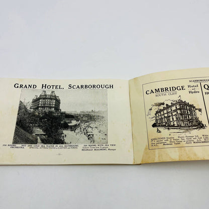 1910 Scarborough North Yorkshire England Tourist Guide Book 72 Pages TD6