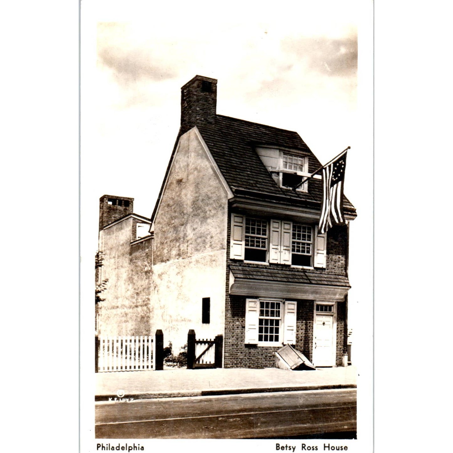 Vintage Postcard The Betsy Ross House Philadelphia PA TD9-P1