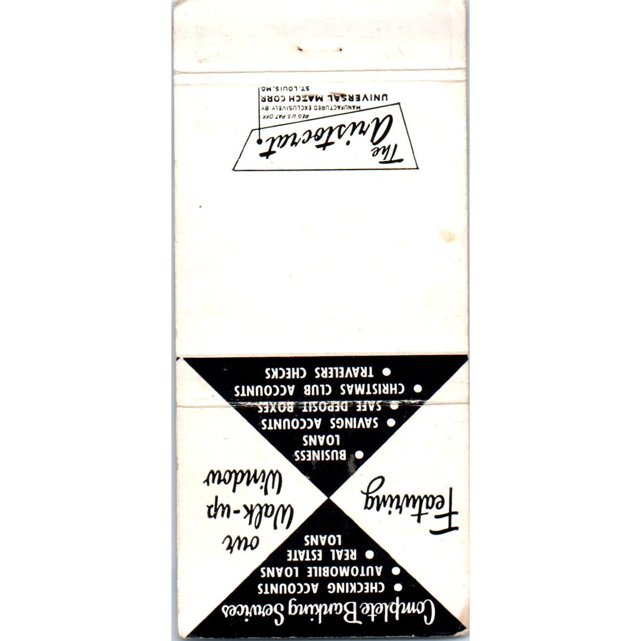 Hightstown Trust Co Hightstown NJ Advertising Matchbook Cover MM10-3
