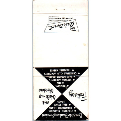 Hightstown Trust Co Hightstown NJ Advertising Matchbook Cover MM10-3