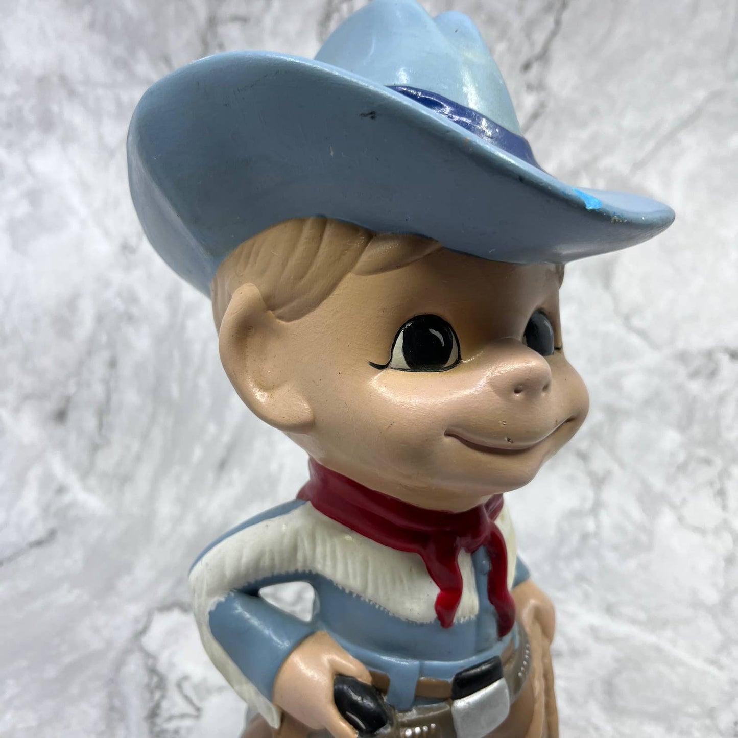 Vintage Atlantic Mold Mac Ceramic Smiley Boy Western Cowboy Boots Lasso Hat TA9