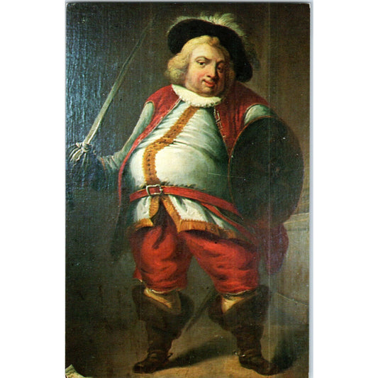 Quin as Falstaff James Maccardell Shakespeare Library Original Postcard P2-3