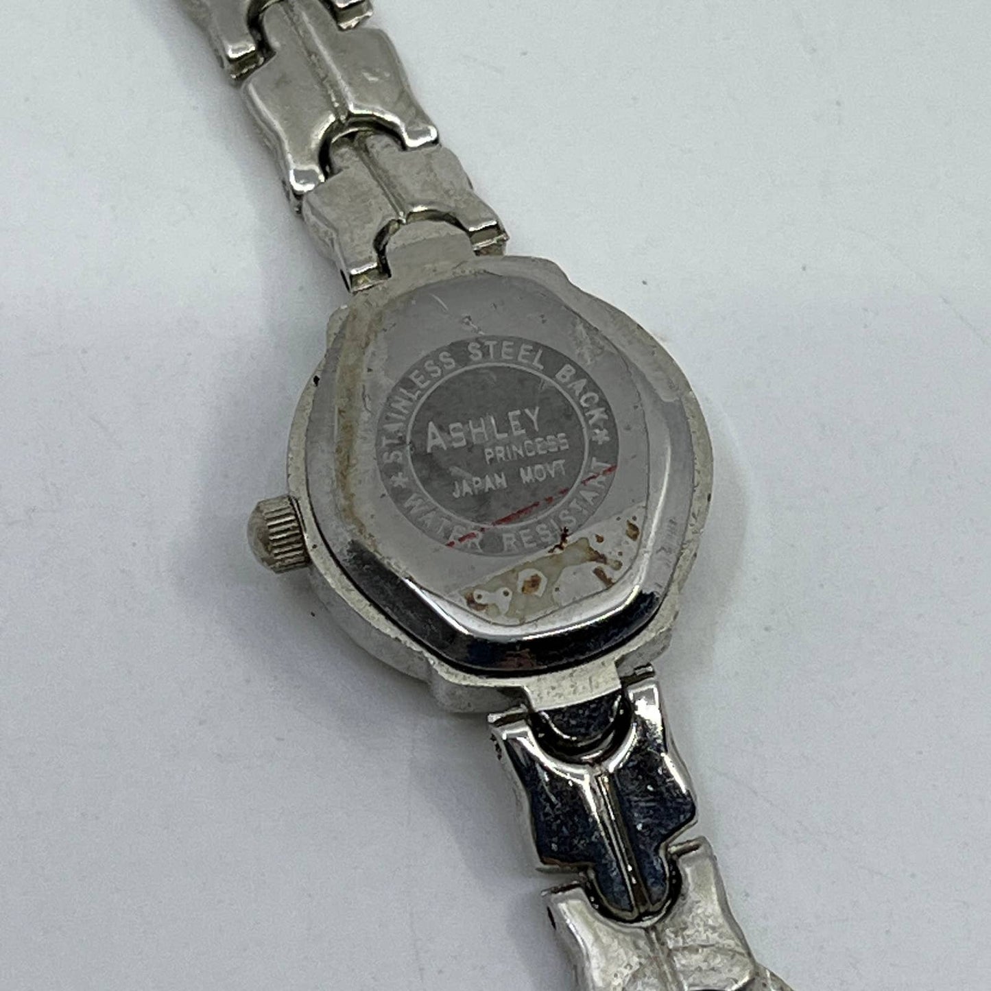Ashley Princess Quartz Women's Watch Wristwatch Silver Tone Band SD5