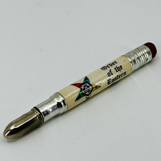 Vintage ORDER OF THE EASTERN STAR Advertising Pocket Bullet Pencil SA1