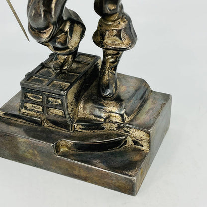 1920s Art Deco PAUL HERZEL Pompeian Metal PIRATE Buccaneer Bookend 10” TB9