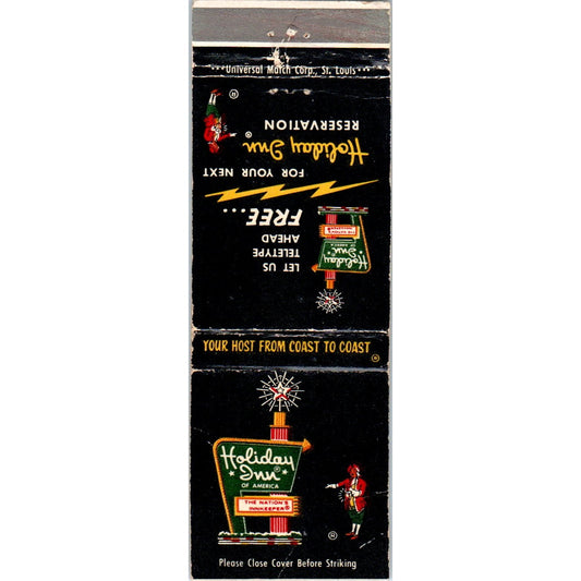 Holiday Inn Bowie MD Advertising Matchbook Cover MM9-8
