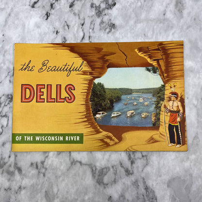 1953 The Beautiful Dells Of The Wisconsin River Travel Booklet TH5