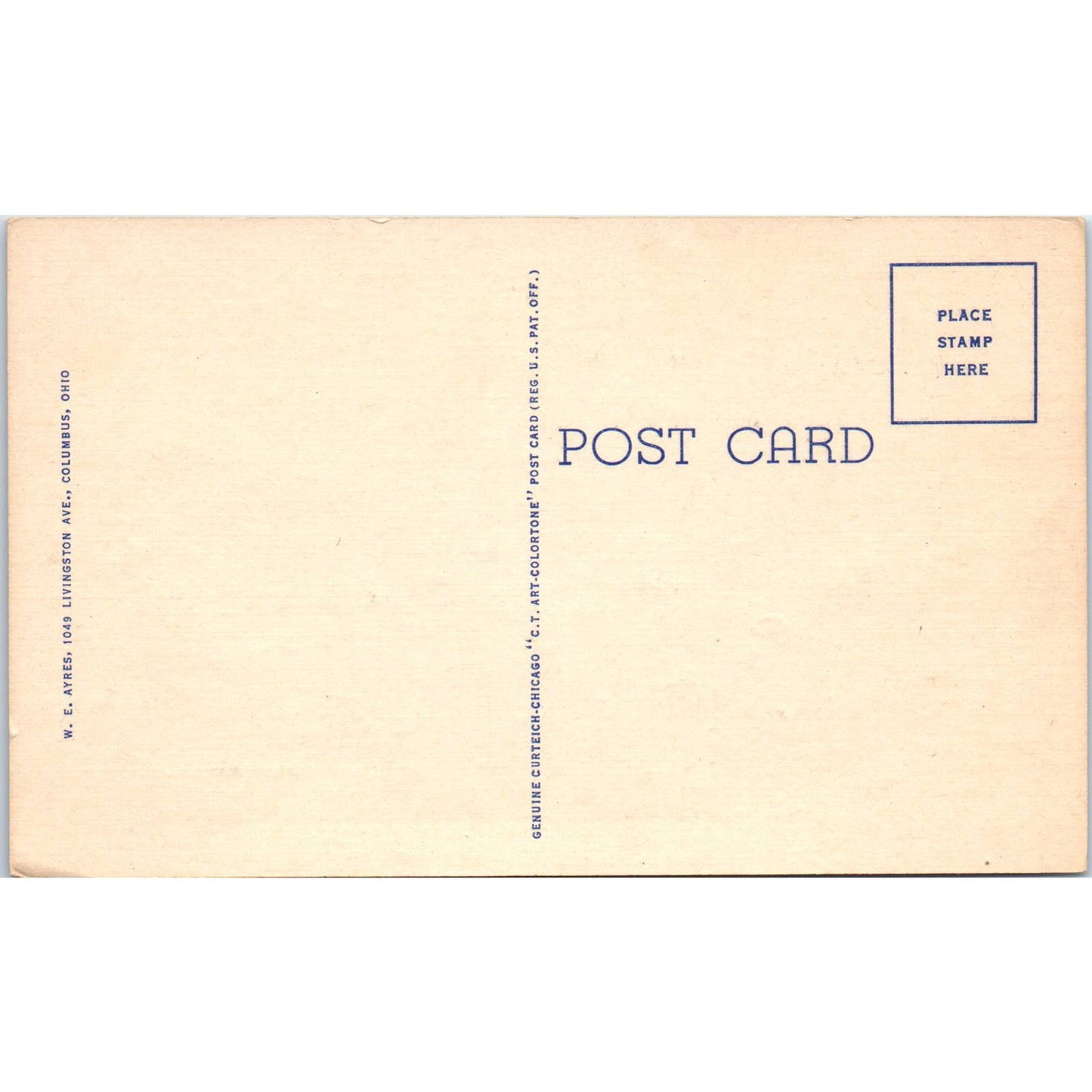 Vintage Postcard Ohio State Penitentiary Columbus Ohio TD9