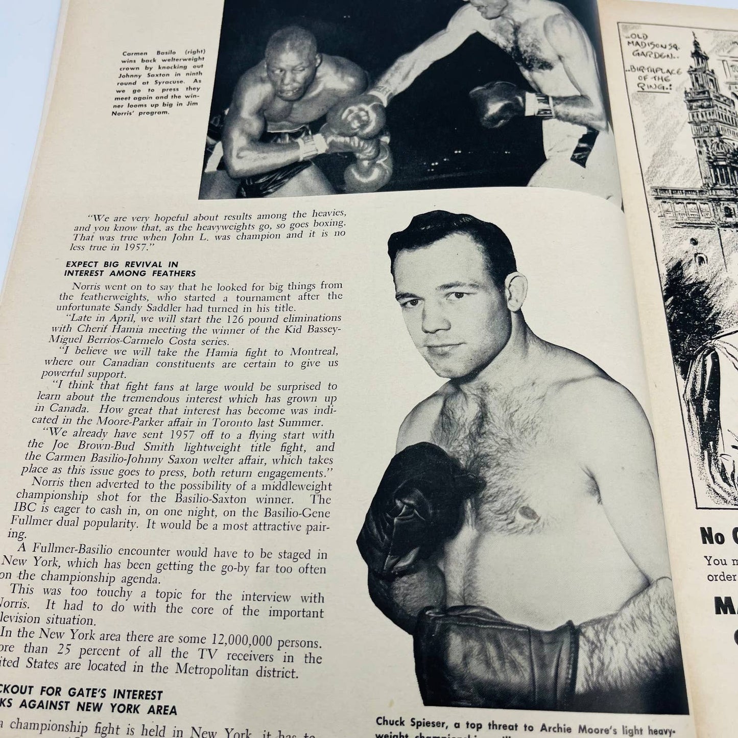 1957 Apr - The Ring Boxing Magazine Eddie Machen The Shasta Blaster TA5