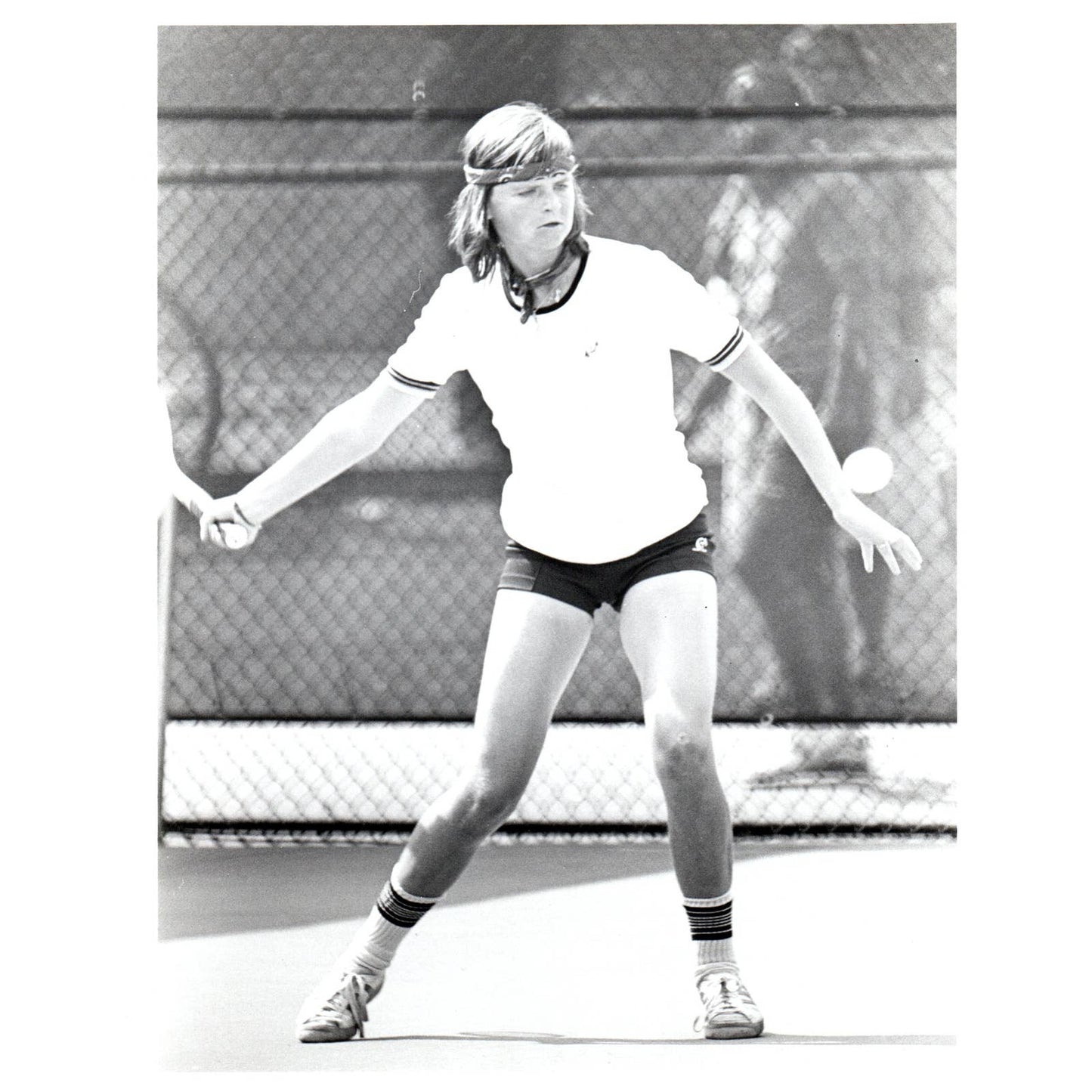 1978 Original Press Photo Women's Tennis Hana Mandlikova Czech ~8x10" AD2-2