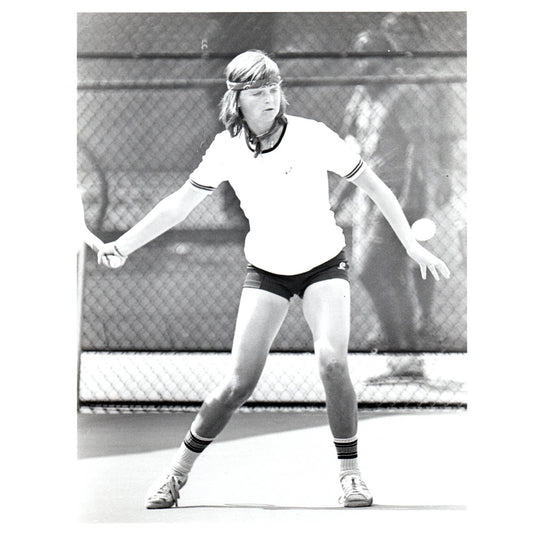 1978 Original Press Photo Women's Tennis Hana Mandlikova Czech ~8x10" AD2-2