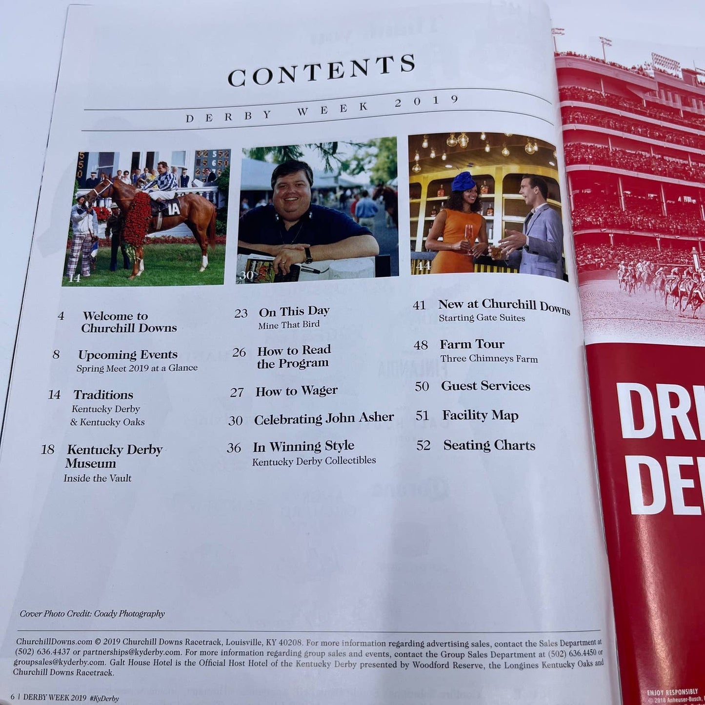 Kentucky Derby Official Program 145th Saturday May 4, 2019 Churchill Downs TH7