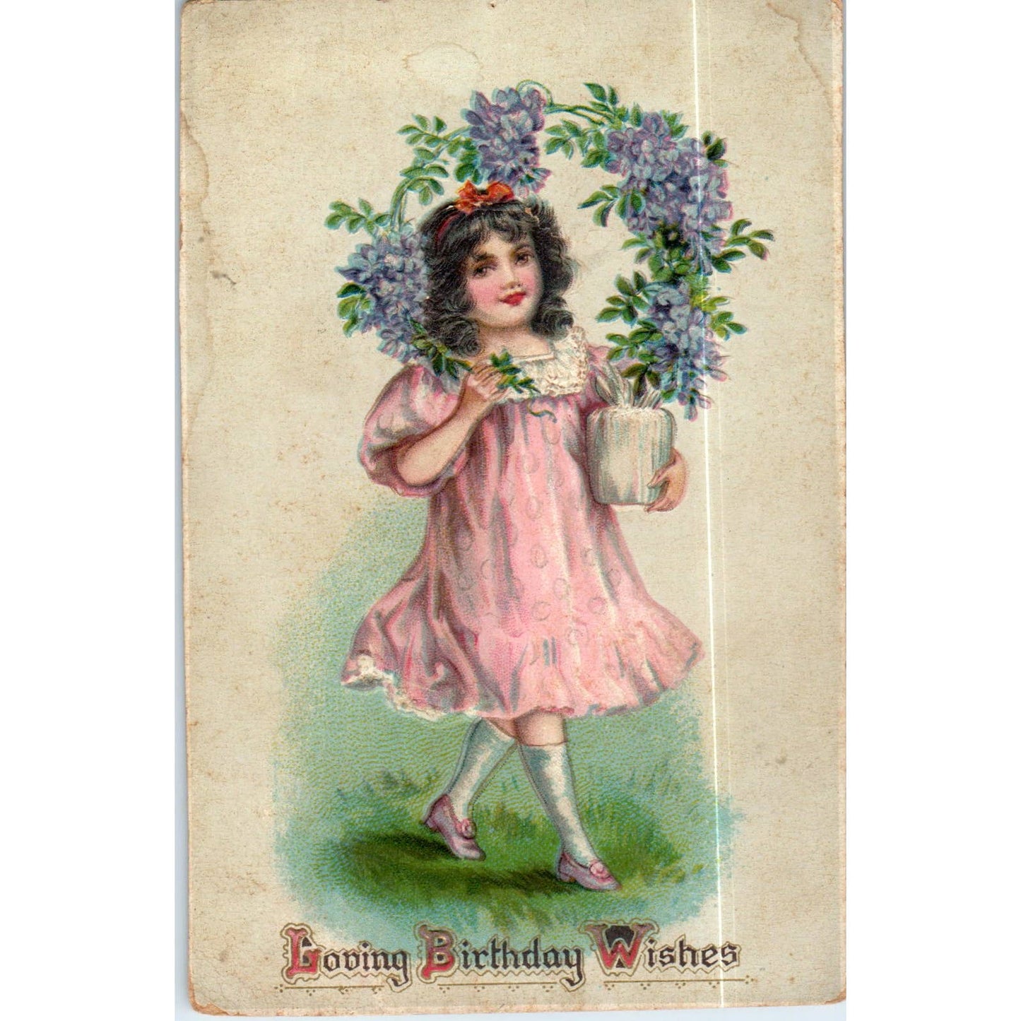 Birthday Series No. 250 Raphael Tuck Original Postcard TK1-P14