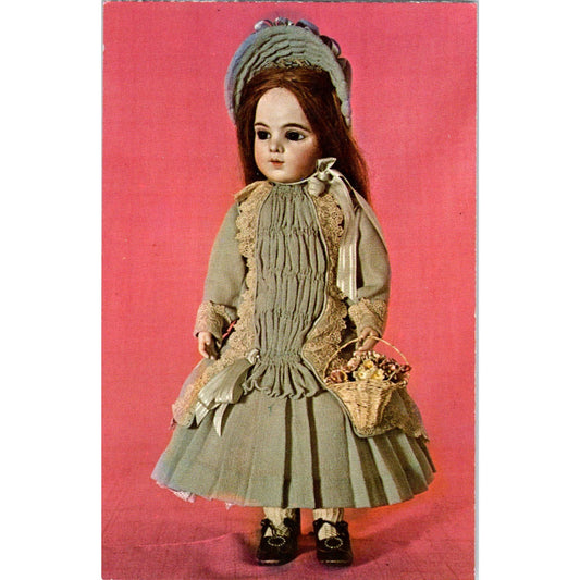 Bru Jne Bisque Head Doll Art Studio 1971 Original Postcard PB6