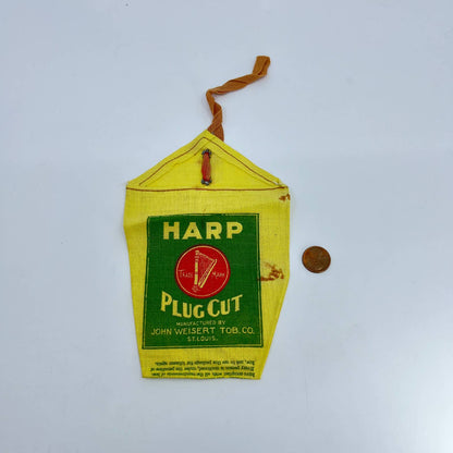 Vintage Harp Plug Cut Tobacco Pouch Joe Weistert St. Louis SD4