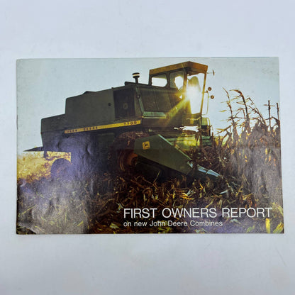 1971 John Deere First Owners Report on New Combines Booklet TH7