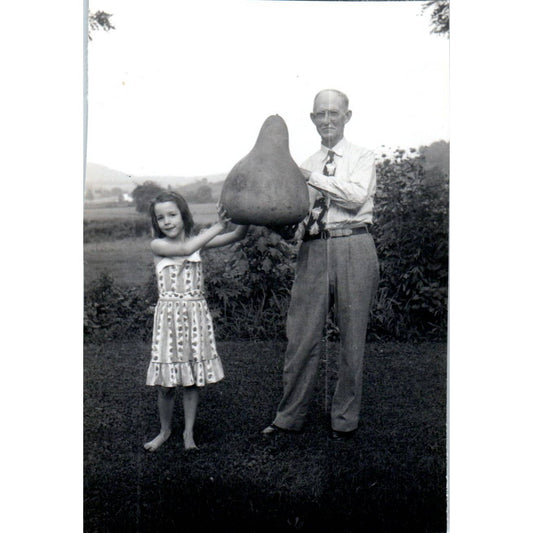 1949 Original Photo Emmet Finks Prize Winning Gourd Criglersville VA 3x4 TJ9-PG7