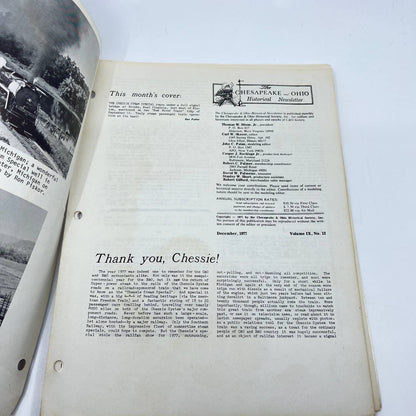 1977 Dec Chesapeake and Ohio Historical Newsletter C&O RR Thomas Dixon WV TE2