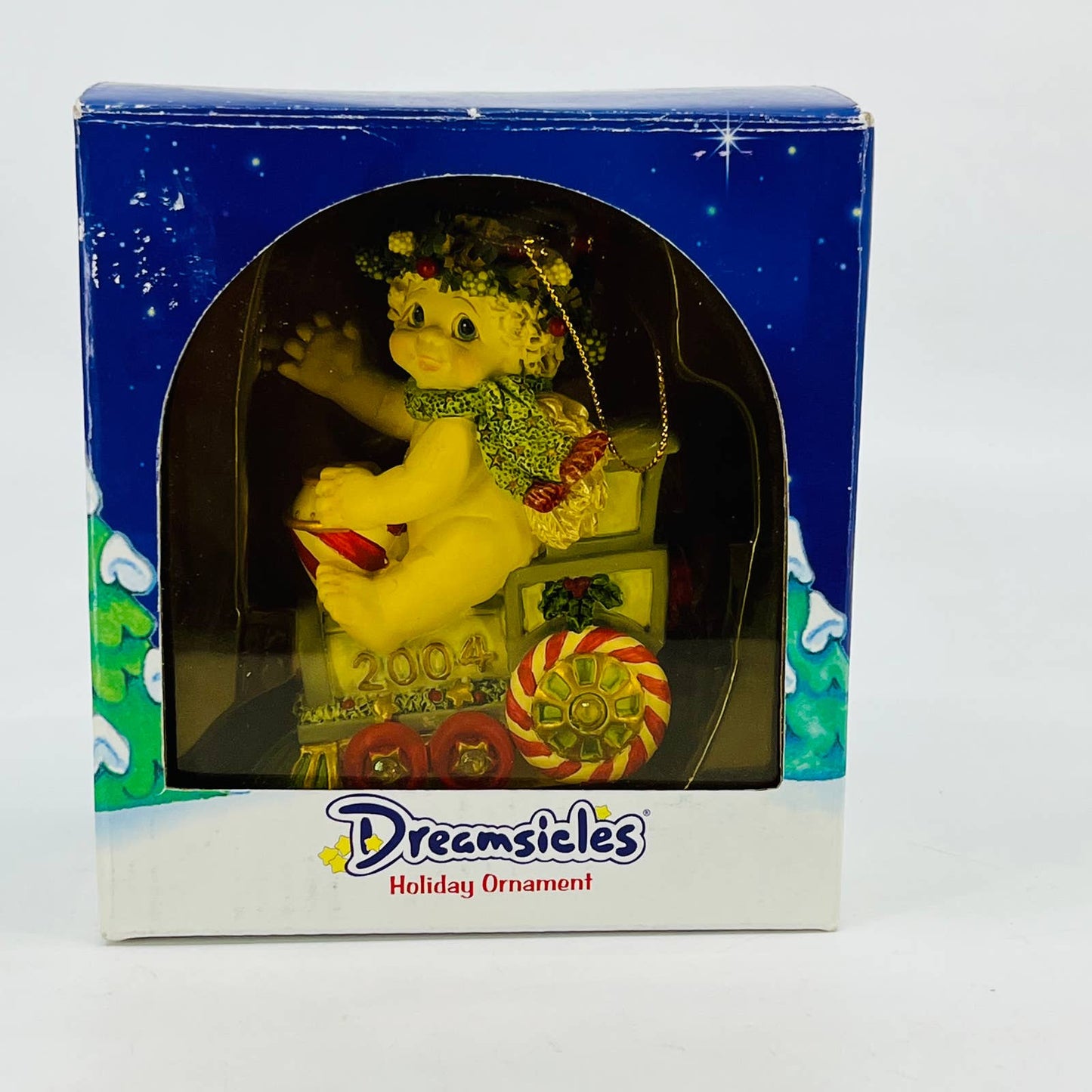 Dreamsicles CHERUB Train Hanging Christmas Ornament Angel Express 20375 TB2