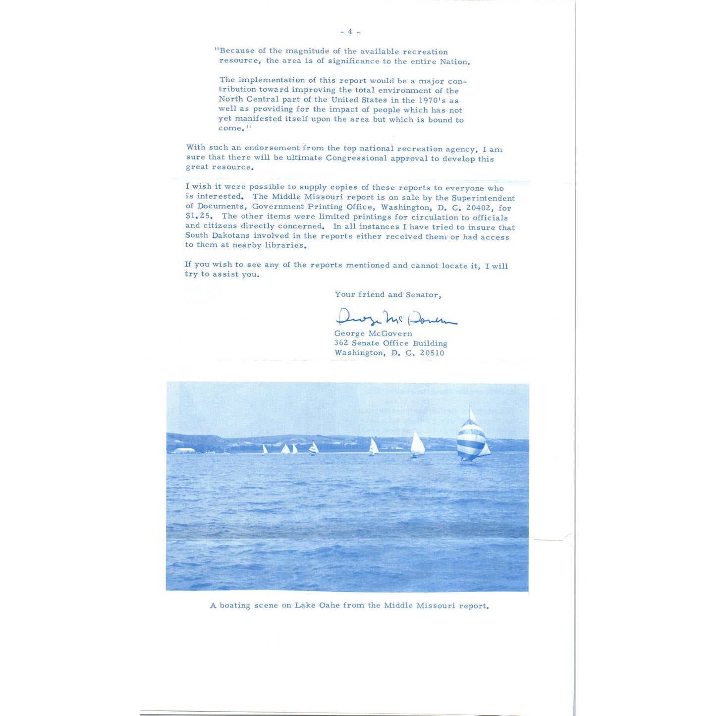 Senator George McGovern Reports Newsletter June 1968 Original TK1-P7