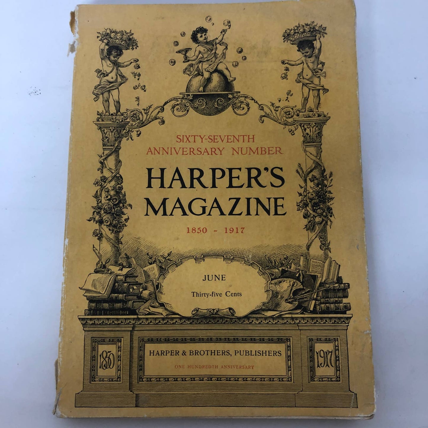 Harper's Monthly June 1917 67th Anniversary Many Ads World War I