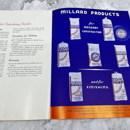 1940 H.E. Millard Lime and Stone Company Newsletter Promo BookTI6