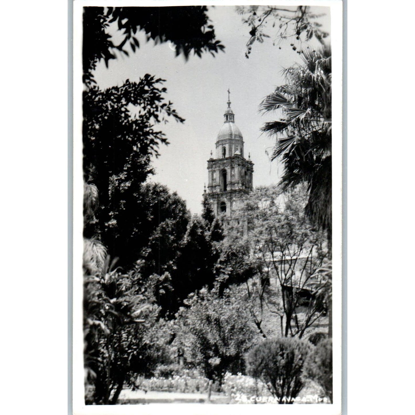 Catedral de Cuernavaca In México - Original RPPC Postcard TJ7-MP