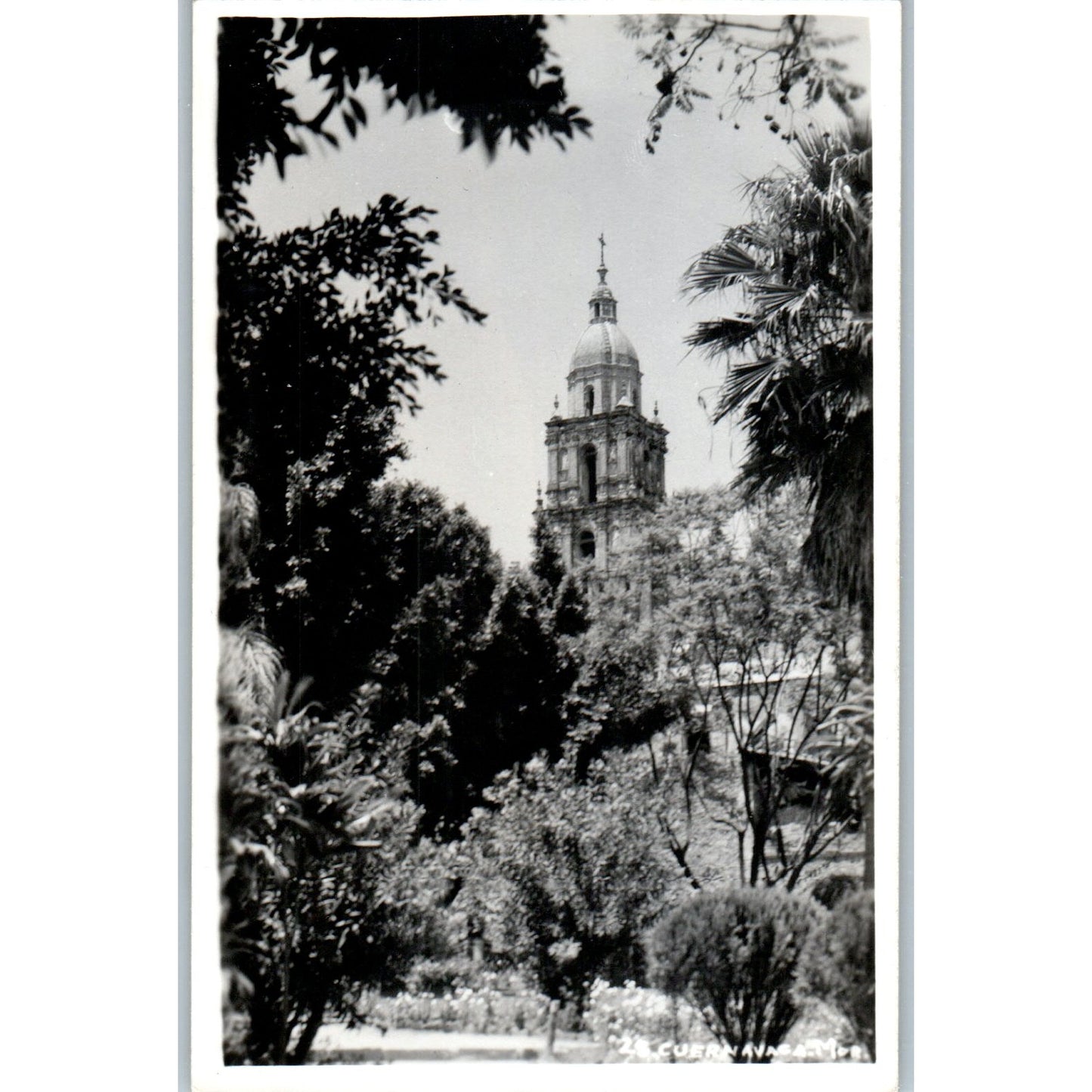 Catedral de Cuernavaca In México - Original RPPC Postcard P3-8