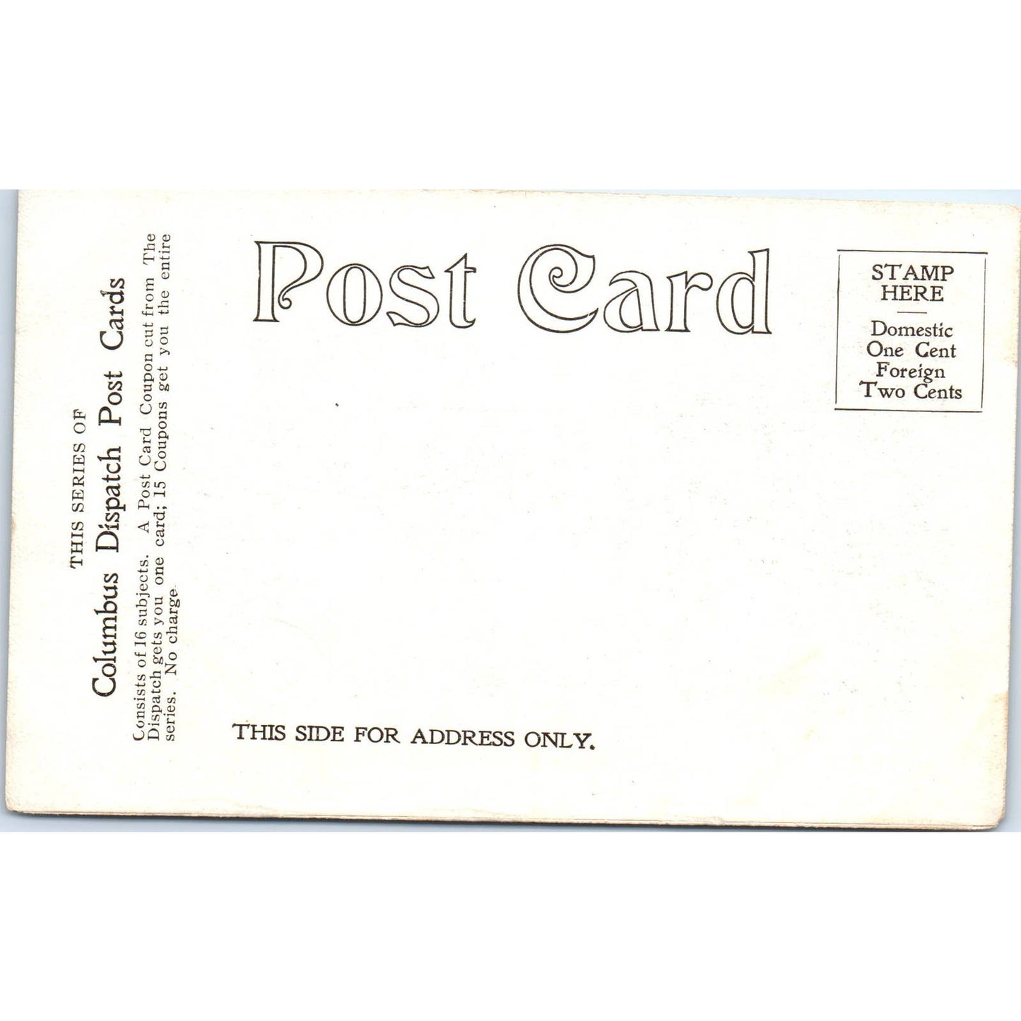 Antique Postcard Franklin Park Lake Columbus Ohio TD9