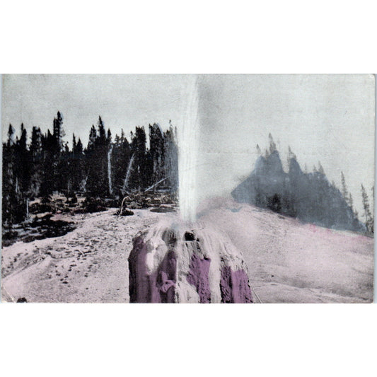 Lone Star Geyser Yellowstone Park c1910 Original Postcard P1-13