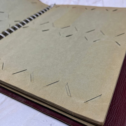 Vintage Beachcraft Match Cover Album BURGUNDY matchcover matchbook TC9