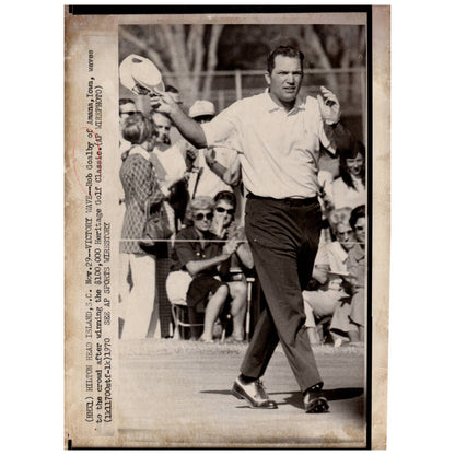 1970 Press Photo Golf Bob Goalby Wins Heritage Golf Classic 8x10" AD2