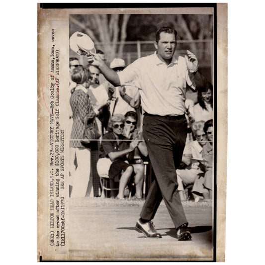1970 Press Photo Golf Bob Goalby Wins Heritage Golf Classic 8x10" AD2