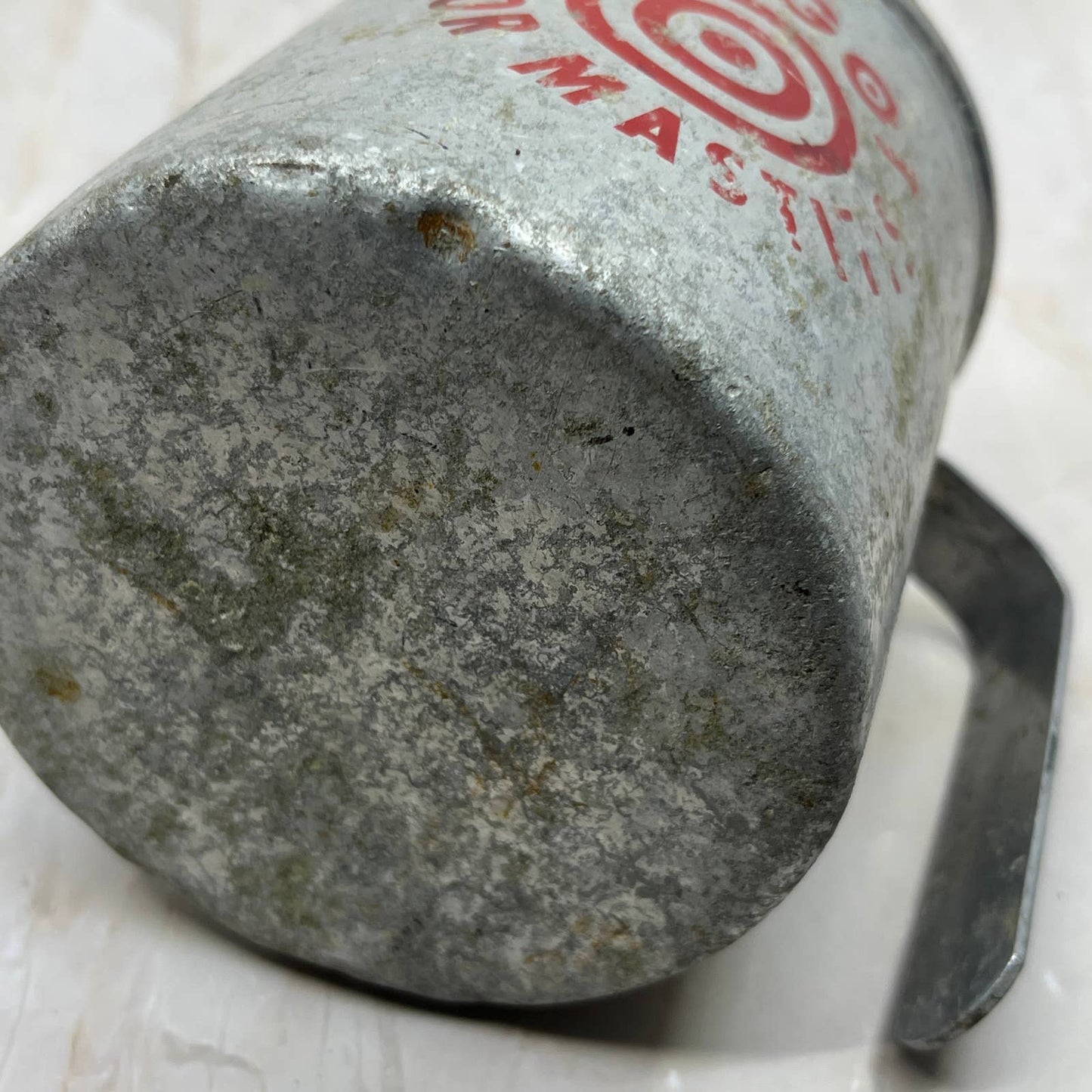 Vintage 1950s Lederle Targot For Mastitis Tin Cup Scoop 4.5” TC5