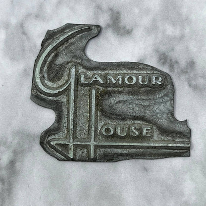 Vintage Printing Letterpress Printers Block Plate GLAMOUR HOUSE SE819