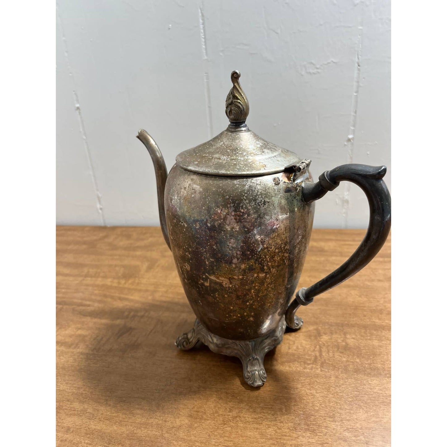 Early Primitive F.B. Rogers Silver Co Trademark 1883 Coffee/Tea Pot Silver Plate