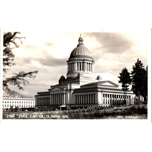 State Capitol Olympia Washington RPPC Original Postcard TK1-P2