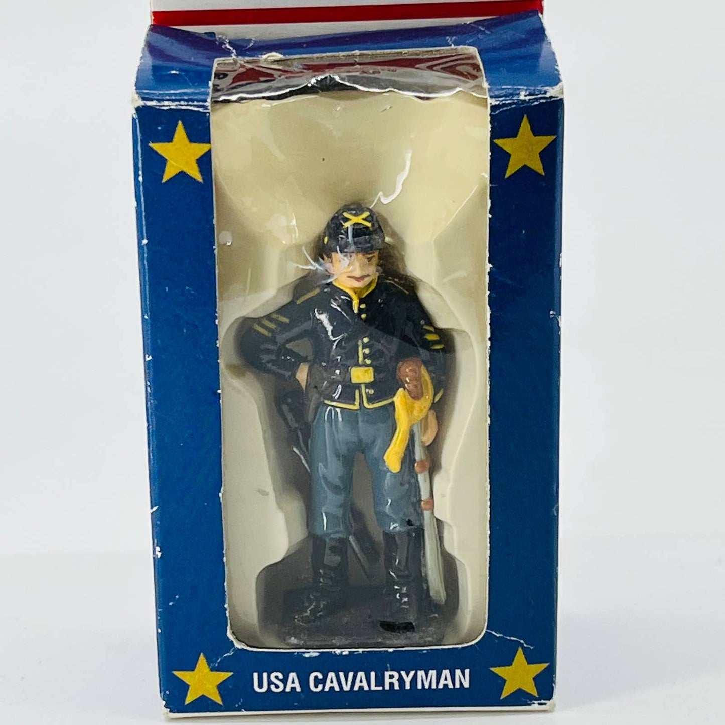 Vintage Civil War USA Calvary Union Toy Metal Soldier SB5