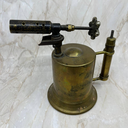 Antique Brass Clayton & Lambert Blow Torch Detroit Michigan Steampunk Decor TI7