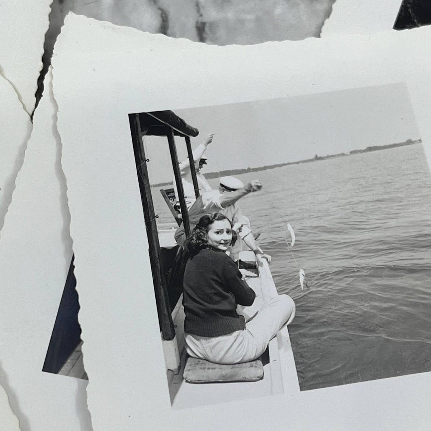 1930s Photos & Negatives of White Stone VA Fishing Trip Cap’n Roberts TJ9-PG1