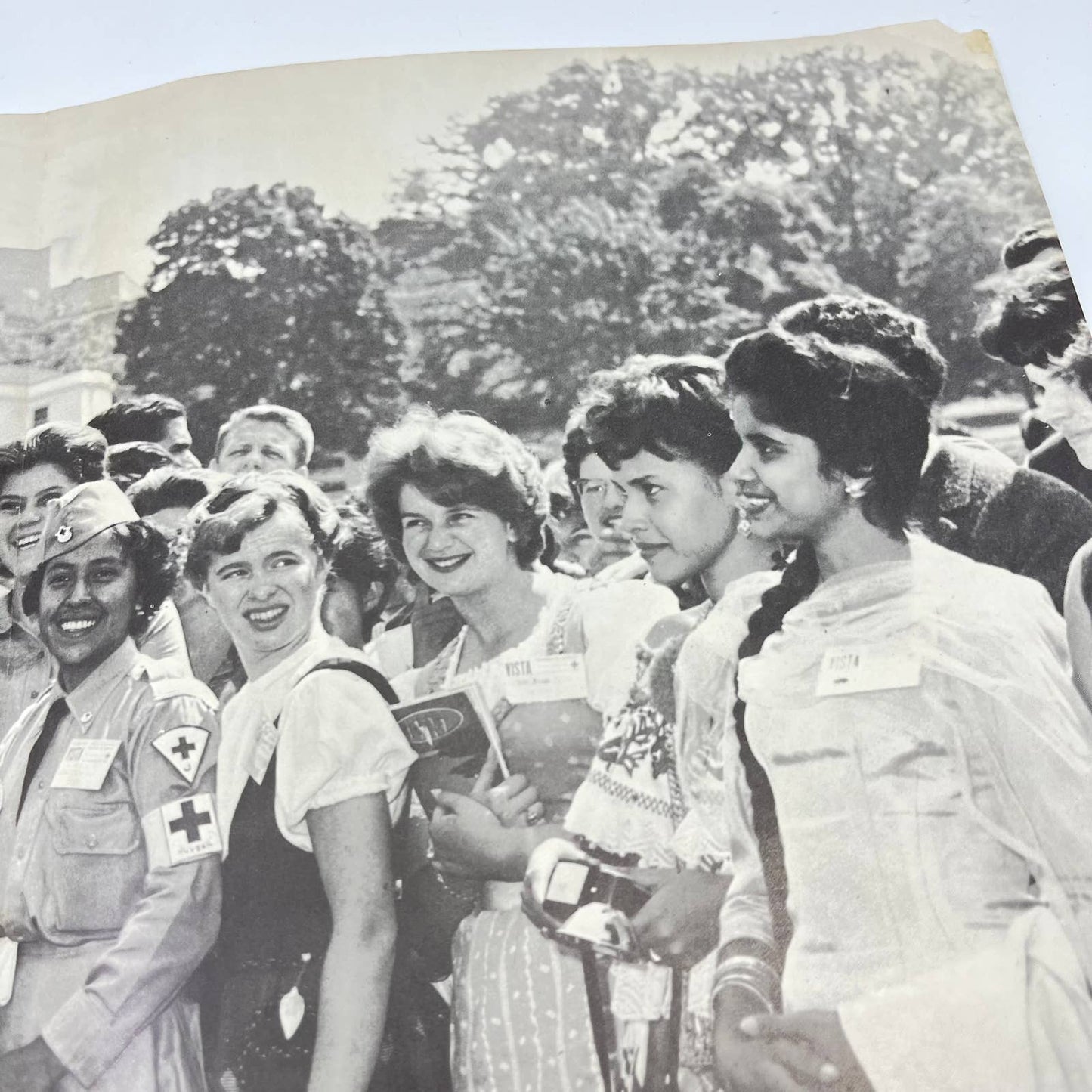 1963 Teen Red Cross Leaders of 42 Nations Visit President Kennedy Poster FL3