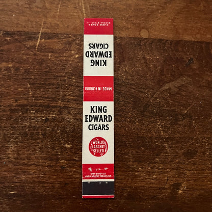 King Edward Cigars Slim Advertising Matchbook Cover MM11-5