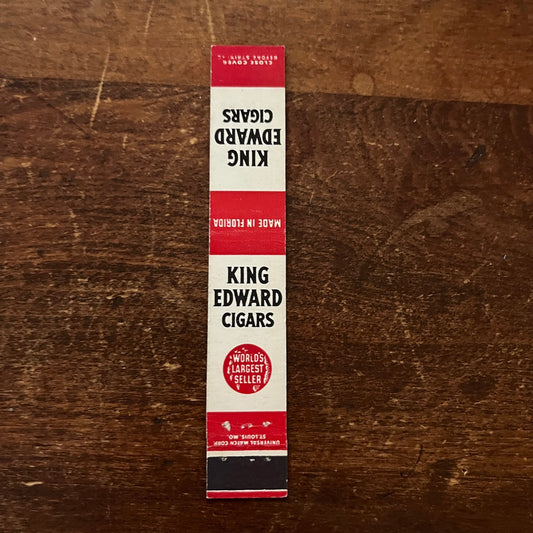 King Edward Cigars Slim Advertising Matchbook Cover MM11-5
