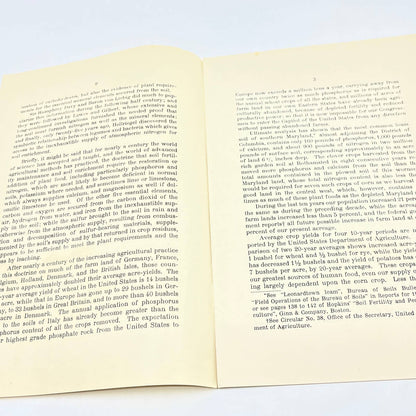 1912 University Of IL Bulletin 155 Plant Food in Relation to Soil Fertility TF9